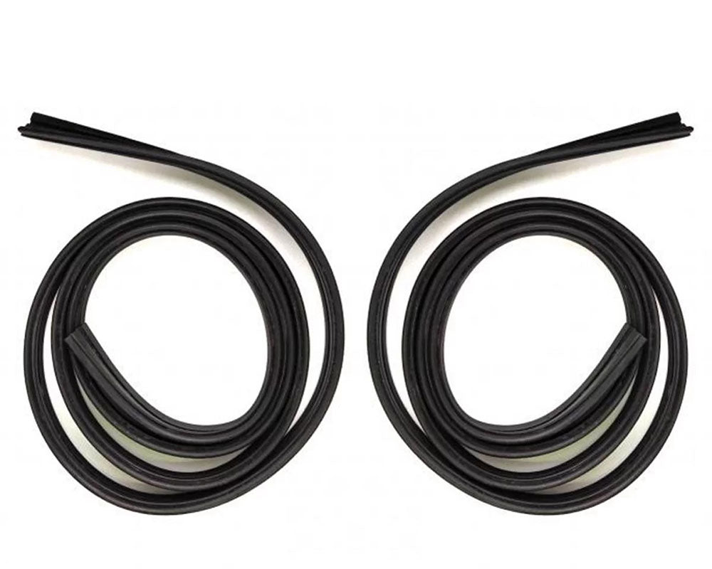 Door Glass Run Channel Set - for Datsun 620 Pickup - LH + RH - 1972-1979 - 2 pcs - OEM 80337-B5001