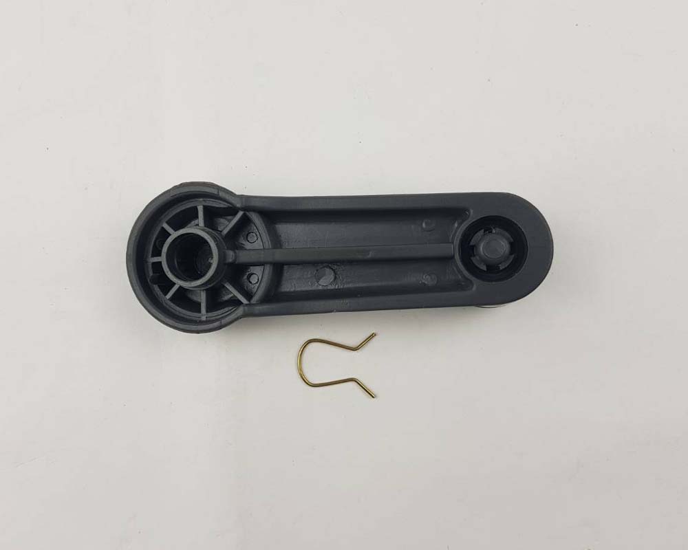 Window Crank Handle Pair for Nissan D21 Hardbody / Navara Pickup / Pathfinder 1986–1997 — Gray, view 3