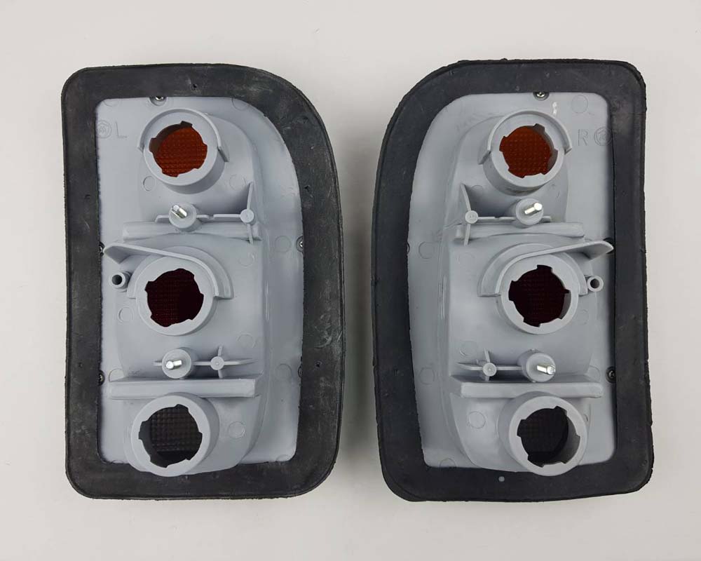 Rear Combination Tail Light for Mazda B1400 Pickup - CAB - Black - Amber / Red / Clear - LH + RH Pair - view 2