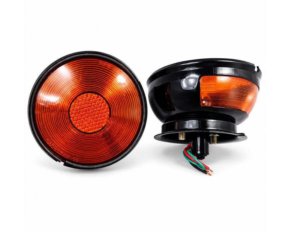 Rear Lamp Pair - for Jeep CJ6 - 12V / 24V - Amber