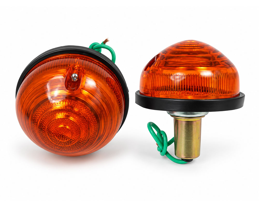 Signal & Marker Lamp Pair - for Land Rover - 12V - 165 Style - 2 pcs - Amber