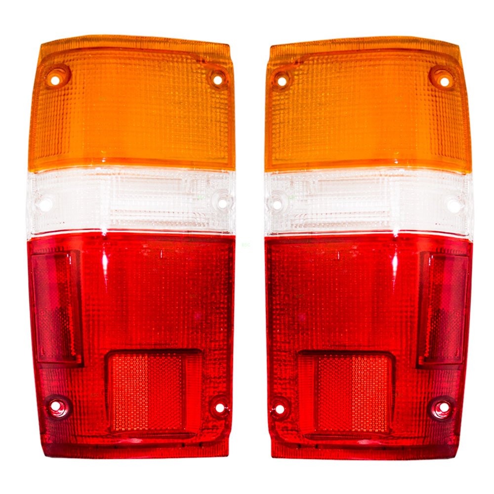 Rear combination tail light lens pair LH RH for 1984–1989 Toyota Hilux / Pickup LN50 / RN50 Series OEM 81561-89133 81551-89133