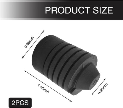 Pair Front Hood Bumper Rubber for Toyota Tacoma, Tundra, Highlander, RAV4 & Corolla – OEM 90541-15019