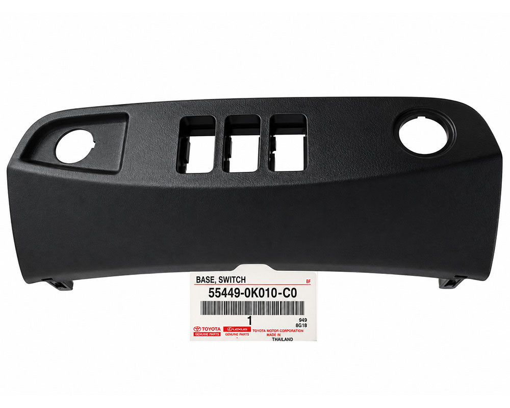Toyota Genuine Dashboard Switch Base Panel – Black – 55449-0K010-C0