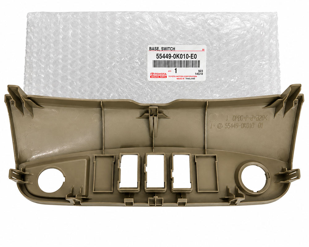 Toyota Genuine Dashboard Switch Base Panel – Sand Beige – 55449-0K010-E0