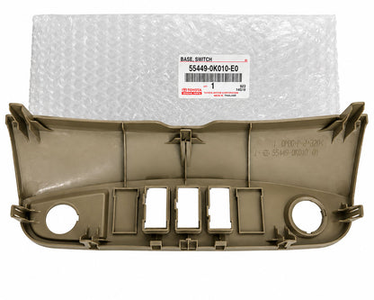 Toyota Genuine Dashboard Switch Base Panel – Sand Beige – 55449-0K010-E0