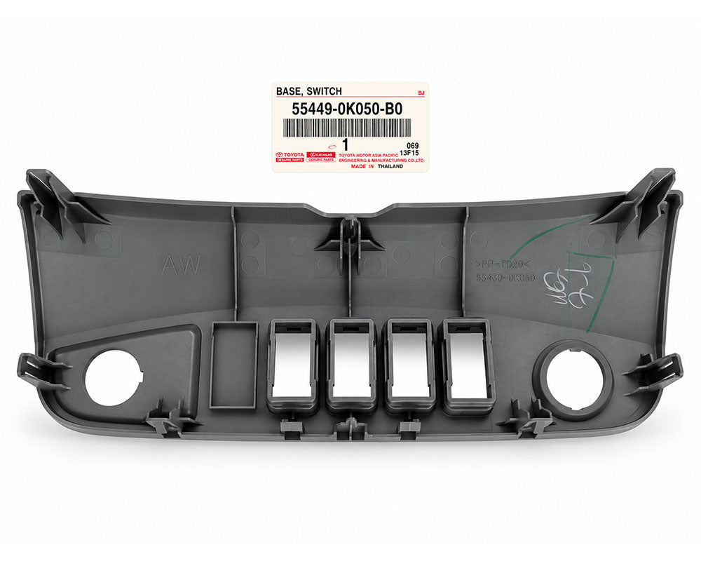 Toyota Genuine Dashboard Switch Base Panel – Gray – 55449-0K050-B0