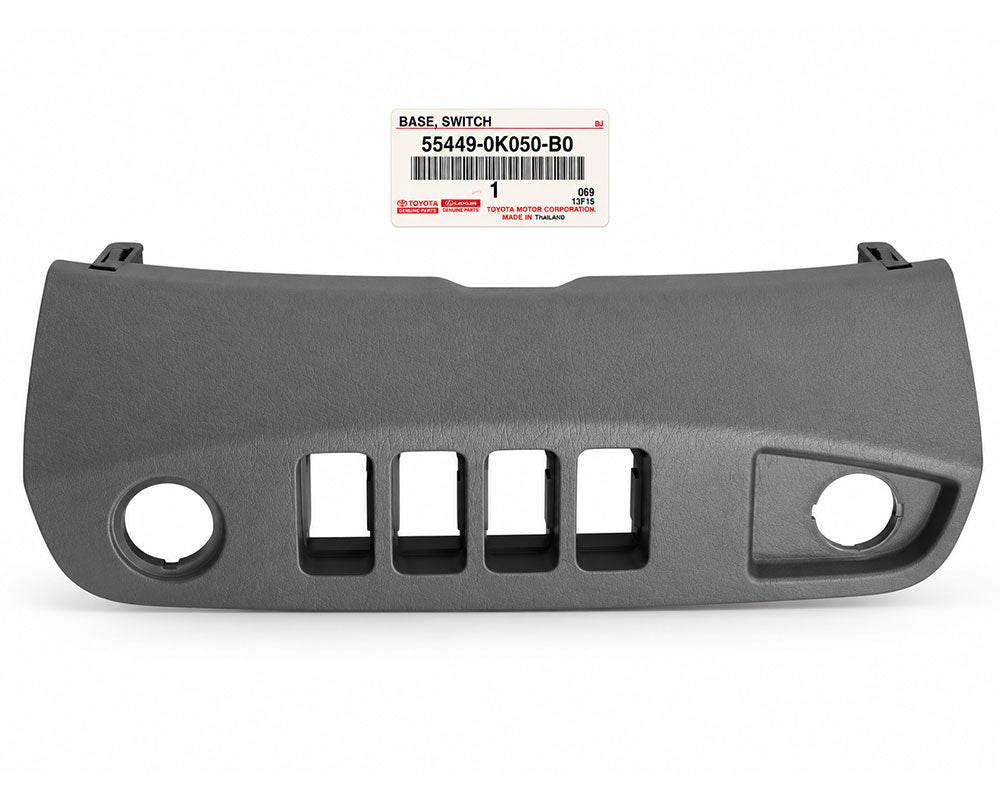 Toyota Genuine Dashboard Switch Base Panel – Gray – 55449-0K050-B0