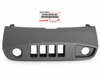 Toyota Genuine Dashboard Switch Base Panel – Gray – 55449-0K050-B0