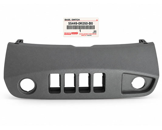 Toyota Genuine Dashboard Switch Base Panel – Gray – 55449-0K050-B0