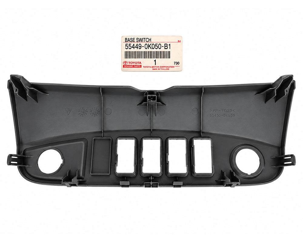 Toyota Genuine Dashboard Switch Base Panel – Medium Gray – 55449-0K050-B1