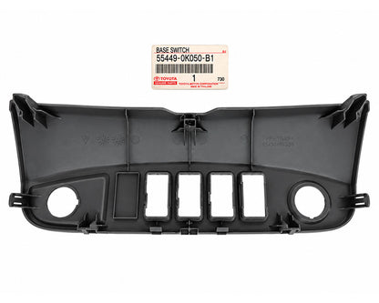 Toyota Genuine Dashboard Switch Base Panel – Medium Gray – 55449-0K050-B1