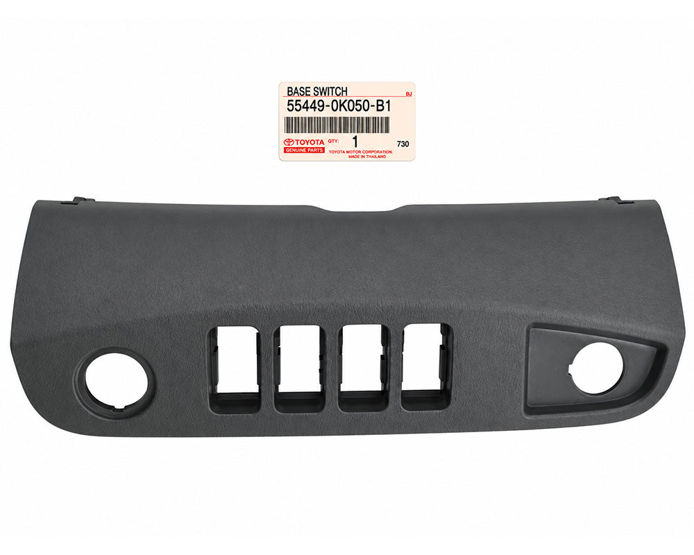 Toyota Genuine Dashboard Switch Base Panel – Medium Gray – 55449-0K050-B1