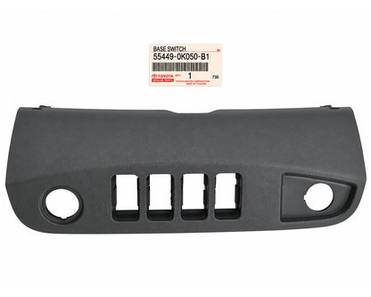Toyota Genuine Dashboard Switch Base Panel – Medium Gray – 55449-0K050-B1