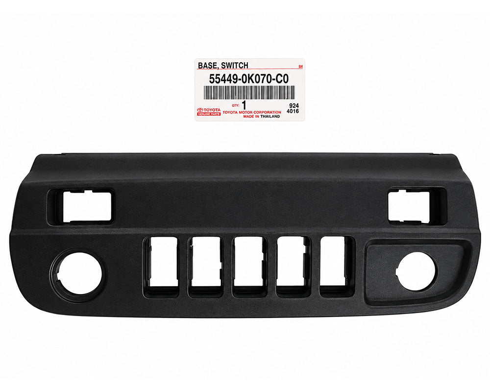 Toyota Genuine Dashboard Switch Base Panel – Black – 55449-0K070-C0