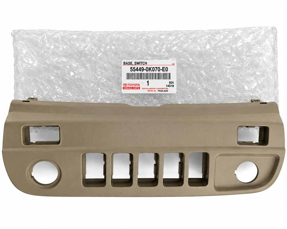 Toyota Genuine Dashboard Switch Base Panel – Sand Beige – 55449-0K070-E0