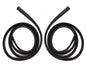 Door Glass Run Channel Set - for Datsun 620 Pickup - LH + RH - 1972-1979 - 2 pcs - OEM 80337-B5001