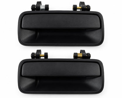 Rear Exterior Door Handle for Honda Civic Sedan / Wagon - Black - Pair (LH + RH)