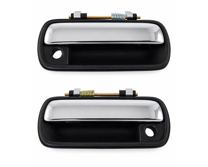 Toyota Carina II / Corona ST171 1987-1992 Front Exterior Door Handle Chrome / Black Pair (LH + RH)
