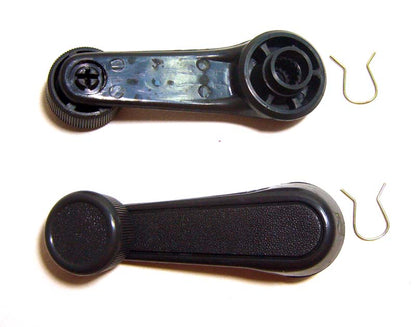 Window Crank Handle Pair for Toyota Hilux Pickup RN20 / RN25 / RN30 / LN40 — Gray, view 1