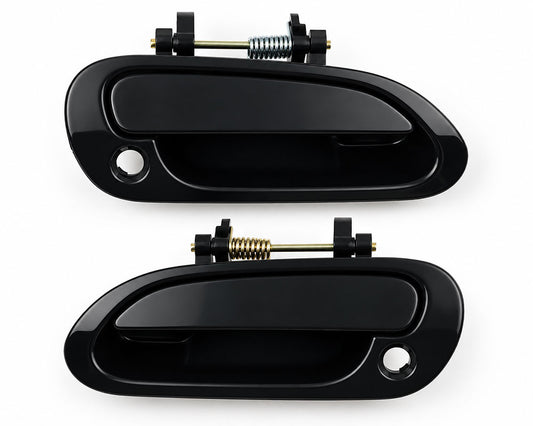 Honda Accord Sedan 1998-2002 Front Exterior Door Handle Black Pair (LH + RH)