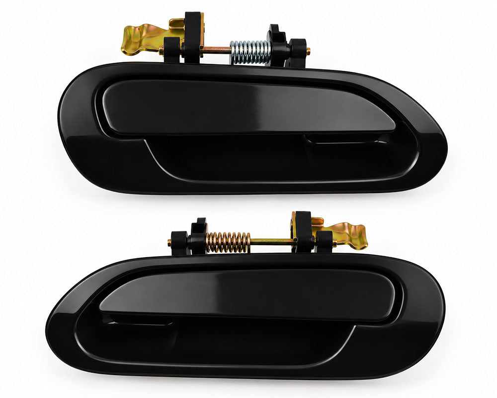 Honda Accord Sedan 1998-2002 Rear Exterior Door Handle Black Pair (LH + RH)