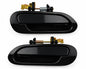 Honda Accord Sedan 1998-2002 Rear Exterior Door Handle Black Pair (LH + RH)