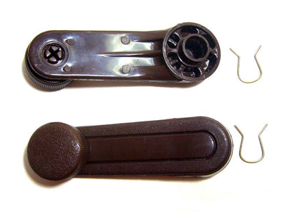 Window Crank Handle Pair for Toyota Corolla KE70 / TE71 — Brown, view 1