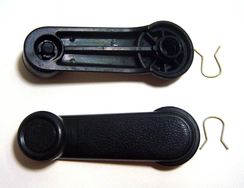 Window Crank Handle Pair for Nissan D21 Hardbody / Navara Pickup / Pathfinder 1986–1997 — Black
