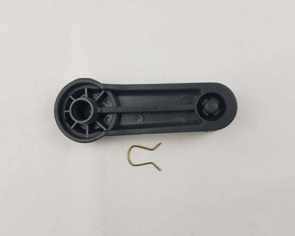 Window Crank Handle Pair for Nissan D21 Hardbody / Navara Pickup / Pathfinder 1986–1997 — Gray, view 3