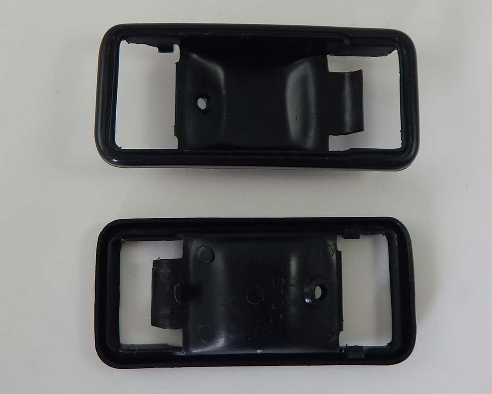 Black inner door handle bezel pair for Toyota Celica TA22 / TA23 / RA21 / RA28