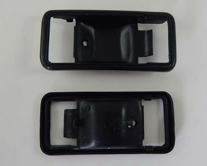 Black inner door handle bezel pair for Toyota Celica TA22 / TA23 / RA21 / RA28