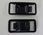 Black inner door handle bezel pair for Toyota Celica TA22 / TA23 / RA21 / RA28