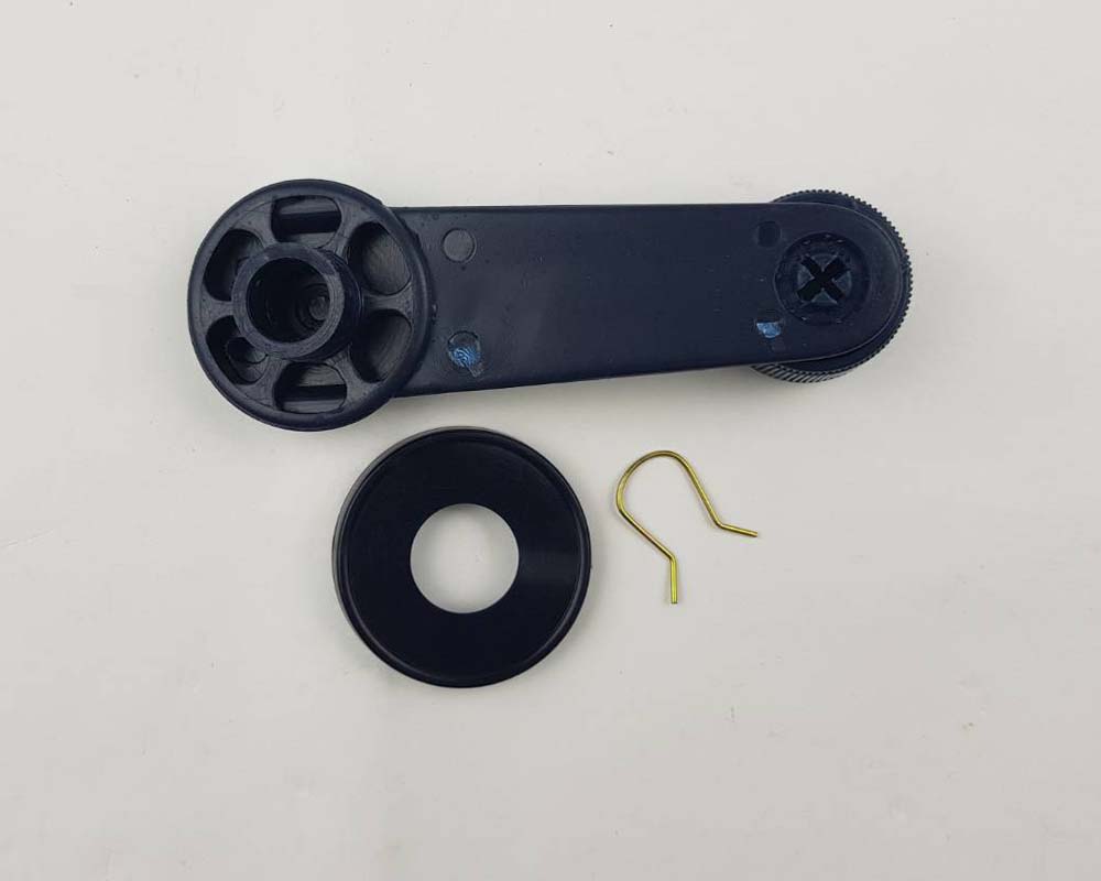 Window Crank Handle Pair with Escutcheons for Mitsubishi L200 Cyclone Pickup K14 / K34 — view 3