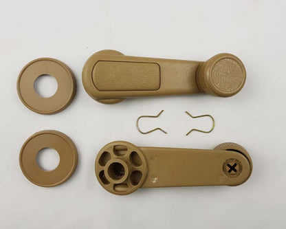 Window Crank Handle Pair with Escutcheons for Mitsubishi L200 Cyclone Pickup K14 / K34 — view 4
