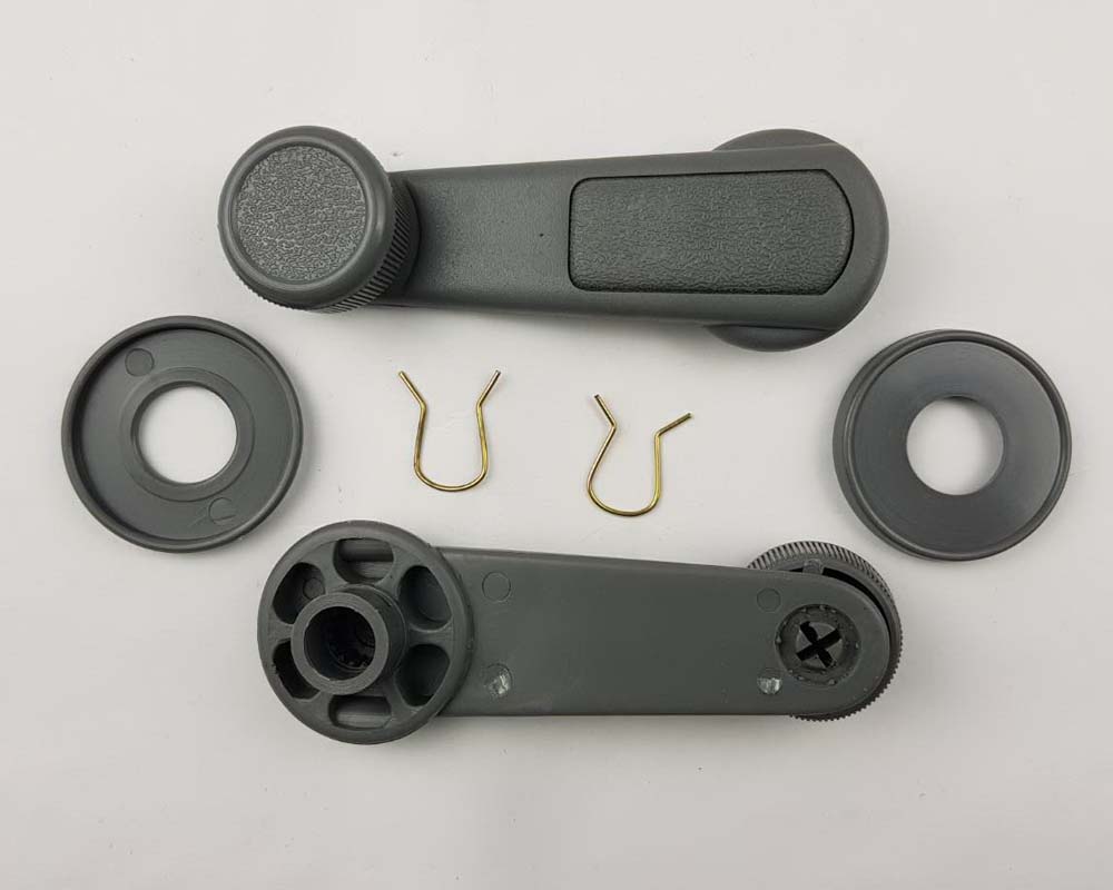 Window Crank Handle Pair with Escutcheons for Mitsubishi L200 Cyclone Pickup K14 / K34 — view 7