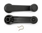 Window Crank Handle Pair for Mazda B2200 / B2000 / B2600 Pickup — Gray