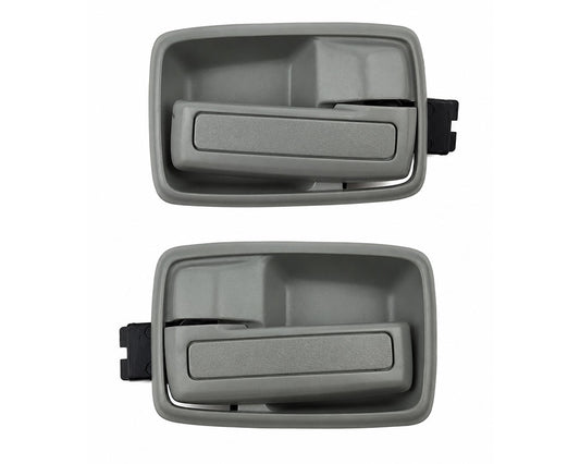 Front Interior Door Handle Assembly - for Isuzu KBZ Pickup - Light Gray - LH / RH / Pair
