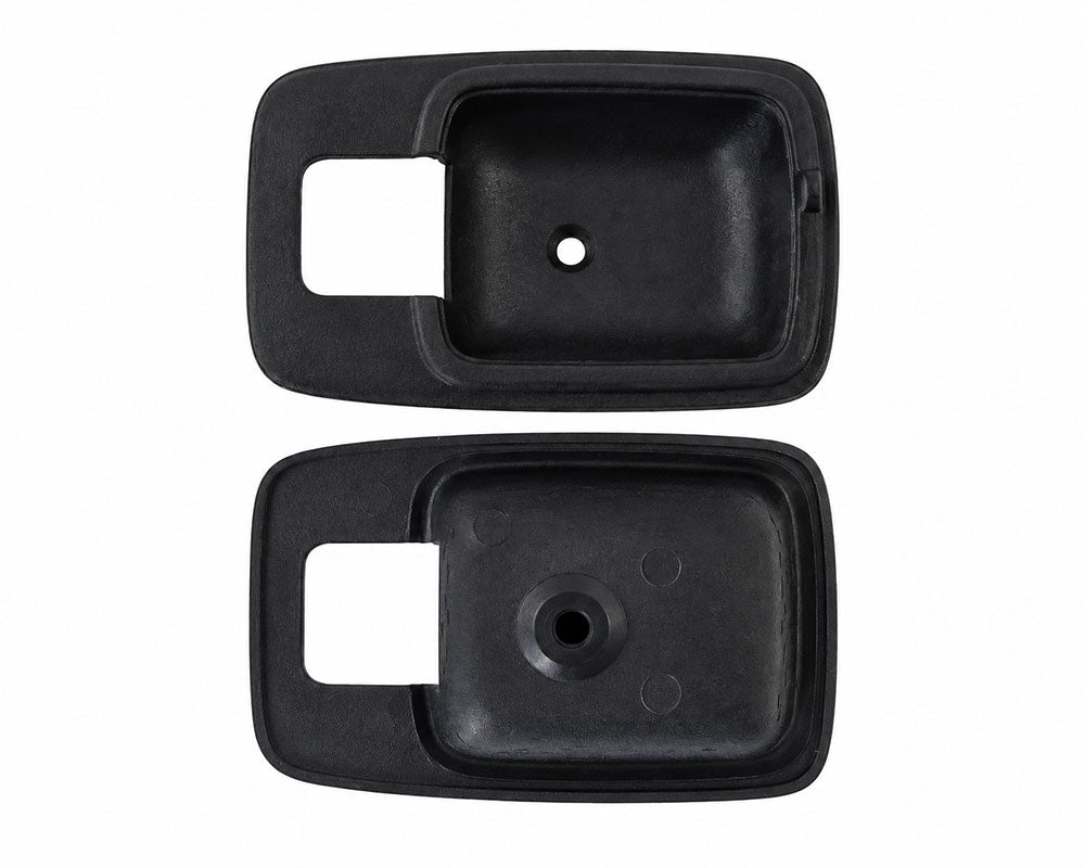 Inner Door Handle Bezel Set - for Datsun 620 Pickup - LH + RH - Black - 2 pcs