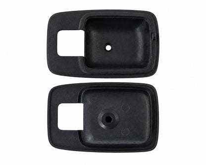 Inner Door Handle Bezel Set - for Datsun 620 Pickup - LH + RH - Black - 2 pcs