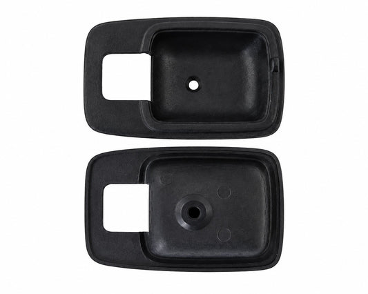 Inner Door Handle Bezel Set - for Datsun 620 Pickup - LH + RH - Black - 2 pcs
