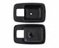 Inner Door Handle Bezel Set - for Datsun 620 Pickup - LH + RH - Black - 2 pcs