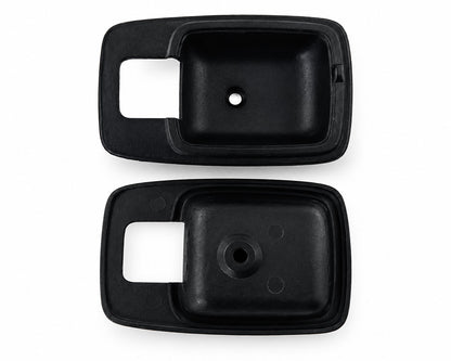Inner Door Handle Bezel Set - for Datsun 620 Pickup - LH + RH - Black - 2 pcs