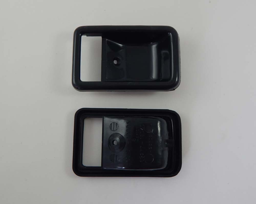 Black inner door handle bezel pair for Toyota Corolla / Sprinter KE70 / AE70 / AE71 / TE72