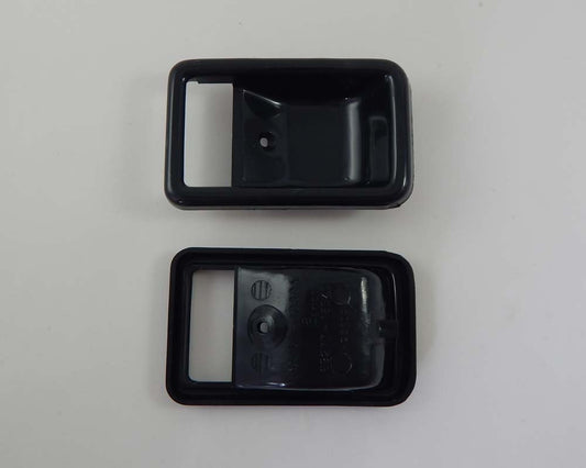 Black inner door handle bezel pair for Toyota Corolla / Sprinter KE70 / AE70 / AE71 / TE72