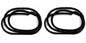 Weatherstrip Door Rubber Left+Right + Weatherstrip strip door belt rubber Left+Right+Inner+Outer for Toyota Land Cruiser FJ40 BJ40