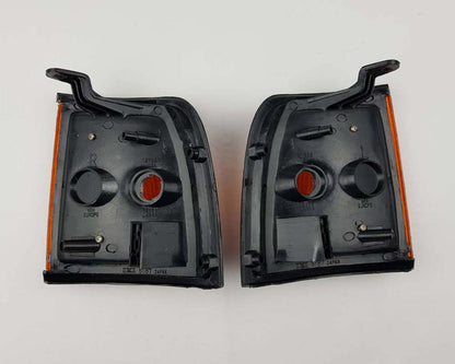 Front Corner Turn Signal Light - for Isuzu TFR Pickup 1989–1995 - Amber Lens - Black Frame - LH + RH Pair – OEM 8-94434-567 / 8-94434-568 - additional view 2