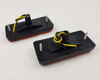 Side Marker Turn Signal Light - for Isuzu Faster KB20 / Chevrolet LUV Pickup 1977–1980 - Amber Lens - LH + RH Pair – OEM 5-82210-092-2 / 5-82210-091-2