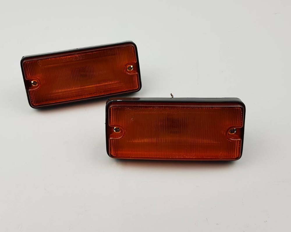 Side Marker Turn Signal Light - for Isuzu Faster KB20 / Chevrolet LUV Pickup 1977–1980 - Amber Lens - LH + RH Pair – OEM 5-82210-092-2 / 5-82210-091-2