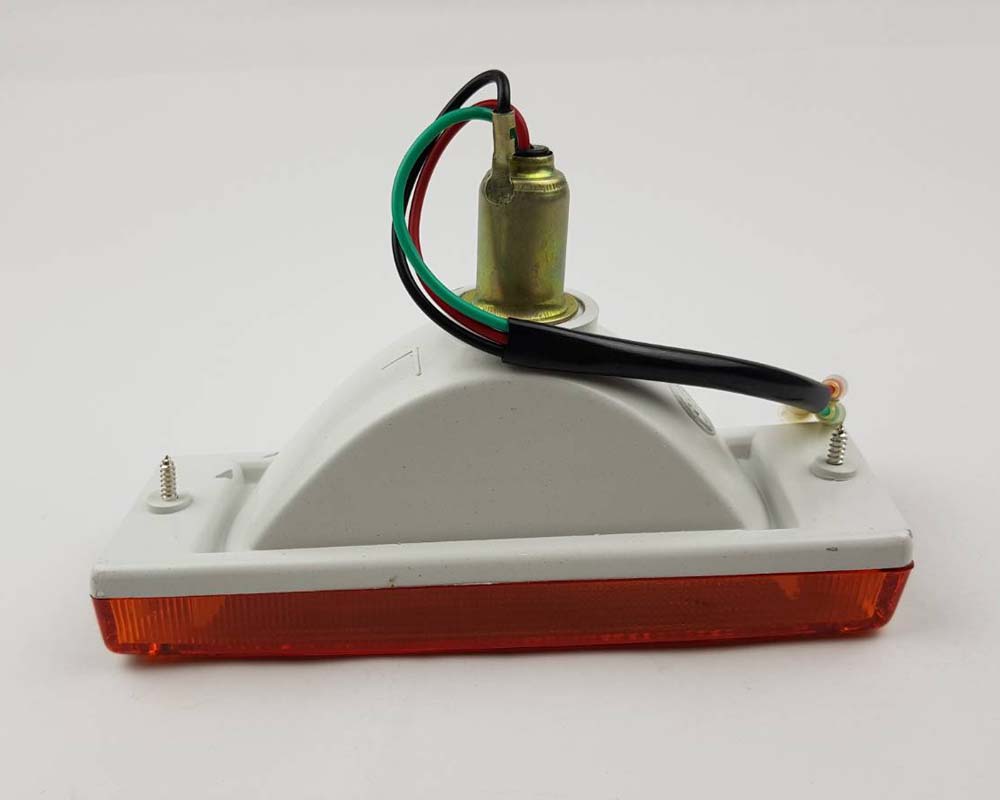 Front Bumper Turn Signal Light - for Isuzu TFR Pickup 1989–1997 - Black Frame - Amber Lens - 3 Wires - LH – OEM 8-94474-317-1 - additional view 2